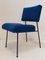 Chaises d'Appoint Mid-Century en Acier et Laine, 1950s, Set de 2 1