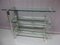 Vintage French Glass and Metal Shelf, 1980s 1