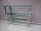 Vintage French Glass and Metal Shelf, 1980s 5