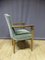 Französische grüne Mid-Century Sessel aus Samt & Nussholz, 2er Set 8