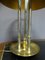Lámpara de mesa francesa vintage de bronce dorado y metal, Imagen 2