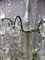 Lámpara de araña francesa antigua de bronce y cristal, Imagen 4