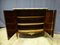 Antique French Rosewood Marquetry and Marble Napolean III Buffet, Image 2