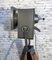 Lámpara de pie industrial de hierro y madera, años 80, Imagen 3