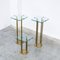 Brass and Glass Side Table by Peter Ghyczy, 1970s 13