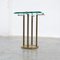 Table d'Appoint en Laiton et Verre par Peter Ghyczy, 1970s 4