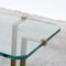 Brass and Glass Side Table by Peter Ghyczy, 1970s 5