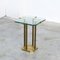 Brass and Glass Side Table by Peter Ghyczy, 1970s, Image 1