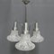 Dreiarmige Vintage Deckenlampe aus Aluminium & Glas, 1970er 18