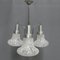 Vintage Three-Arm Aluminum and Glass Ceiling Lamp, 1970s 18