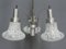 Vintage Three-Arm Aluminum and Glass Ceiling Lamp, 1970s, Image 10