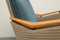 Mid-Century German Blue and Beige Lounge Chair, 1950s, Image 8