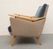 Mid-Century German Blue and Beige Lounge Chair, 1950s, Image 5