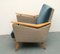 Mid-Century German Blue and Beige Lounge Chair, 1950s, Image 4