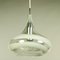 German Aluminum and Glass Ceiling Lamp from Doria Leuchten, 1970s, Image 1