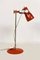 Chrome & Orange Metal Table Lamp by Pavel Grus, 1970s, Image 1
