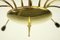 Mid-Century German Brass and Steel Ceiling Lamp, 1950s 9