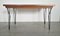 Table de Salle à Manger Scandinave en Fer et Teck, 1960s 1