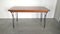 Scandinavian Modern Extending Iron and Teak Dining Table, 1960s 3