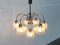 German Type 9471 Glass and Metal Chandelier from Richard Essig, 1970s, Image 10