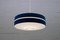 German Blue & White Pendant Lamp by Aloys F. Gangkofner for Erco, 1960s 3