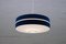 German Blue & White Pendant Lamp by Aloys F. Gangkofner for Erco, 1960s, Image 3