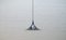 Black Semi Pendant Lamp by Claus Bonderup & Torsten Thorup for Fog & Mørup, 1970s, Image 1