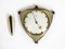 German Brass and Glass Clock from Atlanta, 1950s 3