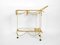 Mid-Century Italian Glass and Metal Trolley, 1960s 5