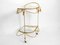 Mid-Century Italian Glass and Metal Trolley, 1960s 4