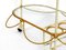 Mid-Century Italian Glass and Metal Trolley, 1960s 7