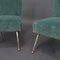 Set of Italian Velvet Side Chairs by Gigi Radice for Minotti, 1950s, Image 15