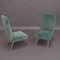 Set of Italian Velvet Side Chairs by Gigi Radice for Minotti, 1950s, Image 5