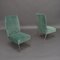 Italian Velvet Side Chairs by Gigi Radice for Minotti, 1950s, Set of 2 2