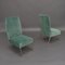 Set of Italian Velvet Side Chairs by Gigi Radice for Minotti, 1950s, Image 2