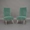 Italian Velvet Side Chairs by Gigi Radice for Minotti, 1950s, Set of 2 1