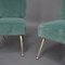 Set of Italian Velvet Side Chairs by Gigi Radice for Minotti, 1950s, Image 14