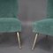 Italian Velvet Side Chairs by Gigi Radice for Minotti, 1950s, Set of 2 13