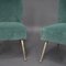 Set of Italian Velvet Side Chairs by Gigi Radice for Minotti, 1950s, Image 13