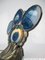 Lámpara de mesa de ágata azul de Loevsky & Loevsky, años 70, Imagen 7