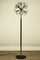 Italienische Dandelion Stehlampe aus Aluminium & Chrom, 1970er 1