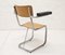 Industrial Leatherette and Wood Armchair from Gispen, 1950s, Image 3