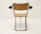 Industrial Leatherette and Wood Armchair from Gispen, 1950s, Image 4