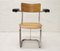 Industrieller Sessel aus Kunstleder und Holz von Gispen, 1950er 2