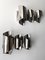 Italian Spiral Metal Chrome Sconces by Reggiani, 1970s, Set of 2 4