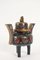 Japanische Cloisonné Duftkerze aus emailliertem Kupfer mit Figurine in Hunde-Optik, 19. Jh 4
