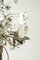 Lampadario vintage floreale in bronzo e cristallo, Immagine 3