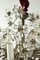 Lámpara de araña floral vintage de bronce y cristal, Imagen 9