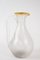 Engraved Gilded Crystal Carafe With Ice Cube Tank, 1950s 2