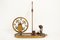 Antique Louis XV Rosewood, Violet wood, & Gilt Spinning Wheel, Image 2